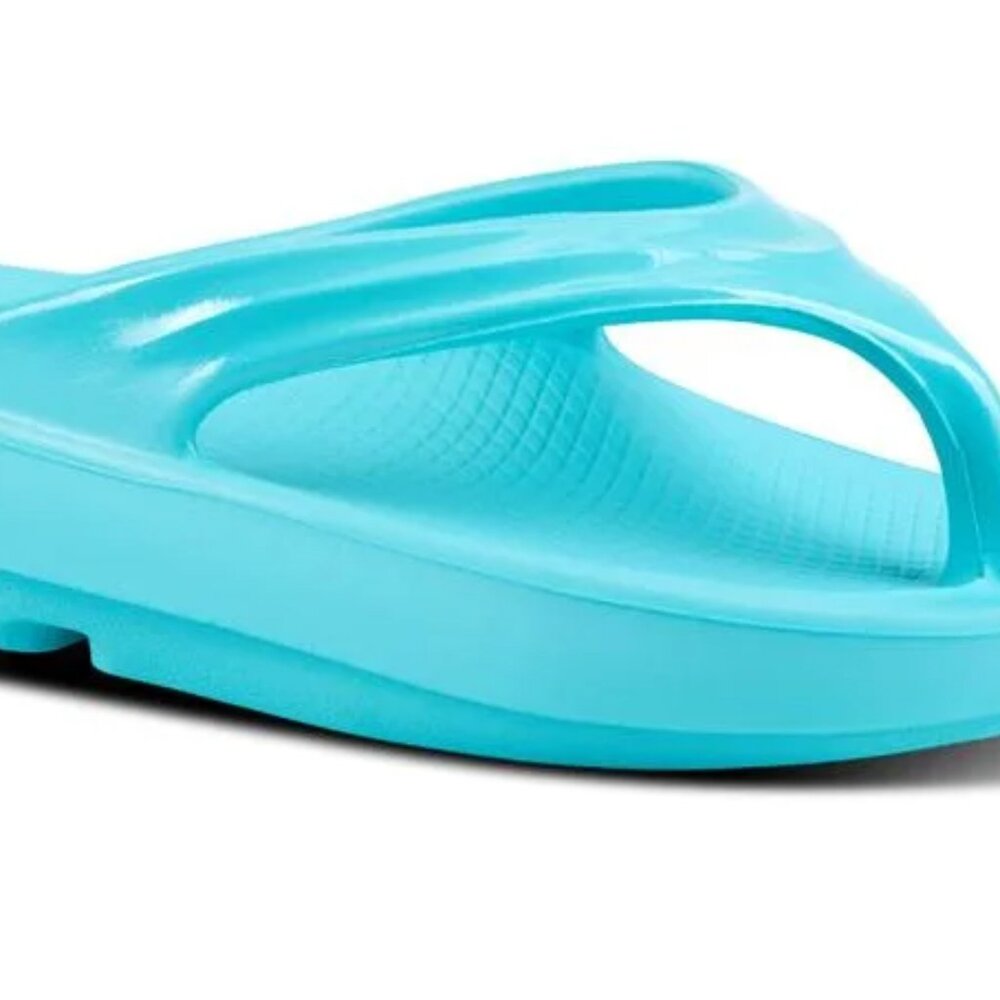 Oofos Slides Sandals -Teal/Turquoise